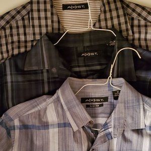 Axist 3 Pack Casual Dress Shirt Bundle